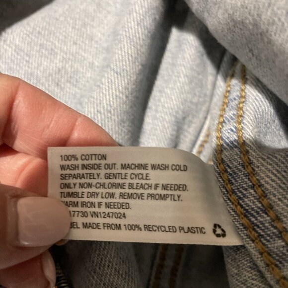 Wild Fable Graffiti Jean Jacket Women's L Denim Alien Smiley Face Flower Grunge - Picture 11 of 13